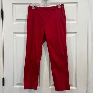 Lauren Ralph Lauren Side Zip Red Pants